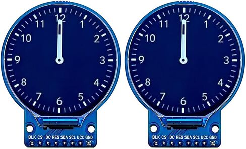 1.28 "وحدة LCD دائرية 240X240 TFT شاشة عرض IPS 65K شاشة ملونة 4-Wire SPI (2 حزمة) in Kuwait