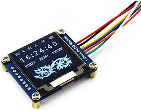 وحدة عرض OLED 1.5 بوصة 128x128 16 مقياس رمادي واجهة SPI/I2C SSD1327 سائق Raspberry Pi/Jetson Nano/STM32 أمثلة مقدمة in Kuwait