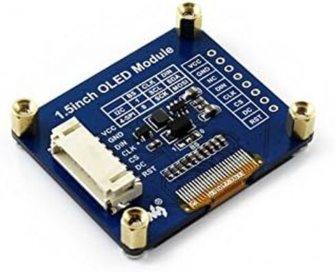 وحدة عرض OLED 1.5 بوصة 128x128 16 مقياس رمادي واجهة SPI/I2C SSD1327 سائق Raspberry Pi/Jetson Nano/STM32 أمثلة مقدمة in Kuwait