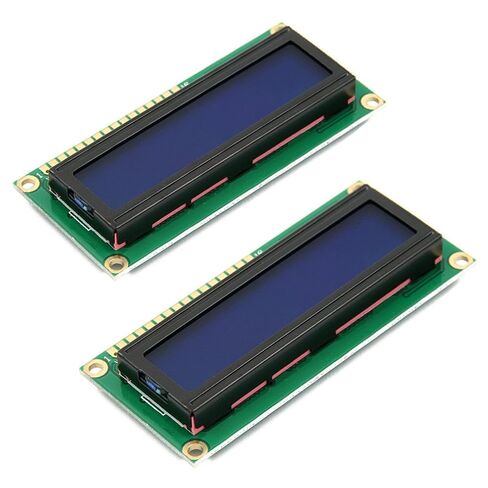Hailege 2pcs HD44780 1602 LCD Display Module DC 5V 16x2 Character LCM LCD Display Screen Blue Blacklight in Kuwait