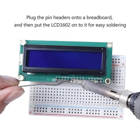 Hailege 2pcs HD44780 1602 LCD Display Module DC 5V 16x2 Character LCM LCD Display Screen Blue Blacklight in Kuwait