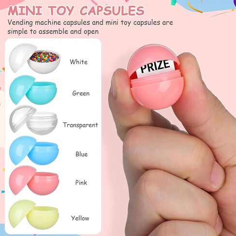 Operitacx 30pcs Vending Machine Capsules: 25mm Empty Prize Eggs for Gumball Claw Machine Plastic Christmas Candy Balls Refills Bingo Ball Replacements in Kuwait