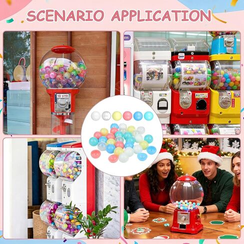 Operitacx 30pcs Vending Machine Capsules: 25mm Empty Prize Eggs for Gumball Claw Machine Plastic Christmas Candy Balls Refills Bingo Ball Replacements in Kuwait
