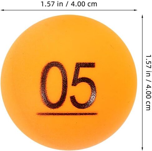 30Pcs Numbered Raffle Balls 1-30, 1.57 Inch Orange Plastic Lottery Drawing Balls, Clear Printed Reusable Balls for Bingo Games, Party Raffles, Event Prizes and Classroom Activities in Kuwait