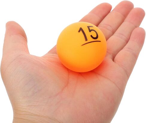 30Pcs Numbered Raffle Balls 1-30, 1.57 Inch Orange Plastic Lottery Drawing Balls, Clear Printed Reusable Balls for Bingo Games, Party Raffles, Event Prizes and Classroom Activities in Kuwait