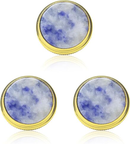 CashBeat Copper Trumpet Valve Caps Finger Buttons Gold Abalone shell | Copper construction, 4mm thread 0.7mm pitch, 3-pack, fits standard trumpets, finger button replacement in Kuwait