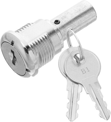 ERINGOGO Gumball Machine Lock Replacement Set with 4 Keys Anti-Theft Screw Lock for Candy Vending Snack Soda Dispensers Secure Top Lid Universal Fit 1.69X0.90X0.90In in Kuwait