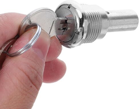 ERINGOGO Gumball Machine Lock Replacement Set with 4 Keys Anti-Theft Screw Lock for Candy Vending Snack Soda Dispensers Secure Top Lid Universal Fit 1.69X0.90X0.90In in Kuwait