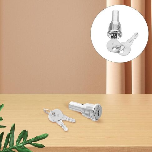 ERINGOGO Gumball Machine Lock Replacement Set with 4 Keys Anti-Theft Screw Lock for Candy Vending Snack Soda Dispensers Secure Top Lid Universal Fit 1.69X0.90X0.90In in Kuwait