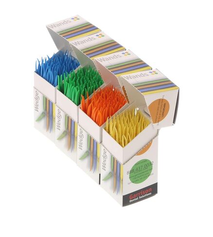 Garrison WK4 Wedge Wands Assortmetn Kit Yellow Blue Orange and Green 100x Each in Kuwait