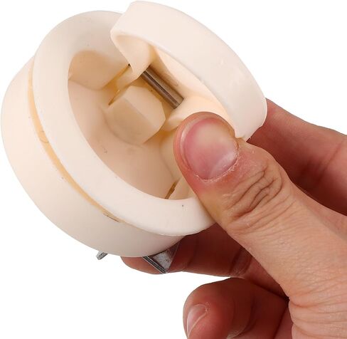 KALLORY Nylon Round Hatch Latch Pull Ring for Boat and Rv, Reliable Spring Loaded Slam Lock, Easy Installation Cabinet and Secure Bars Locking Hardware in Beige in Kuwait