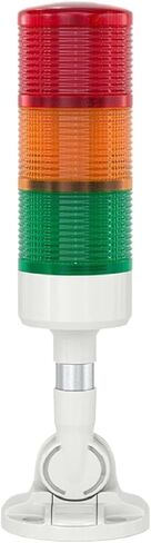 وحدات ضوء برج إشارة كومة LED 1-5 طبقة منارة تحذير ثابتة أو فلاش مع صفارة 12 فولت 24 فولت 220 فولت قاعدة F من النوع (Clr-5L-Sound-24V) in Kuwait