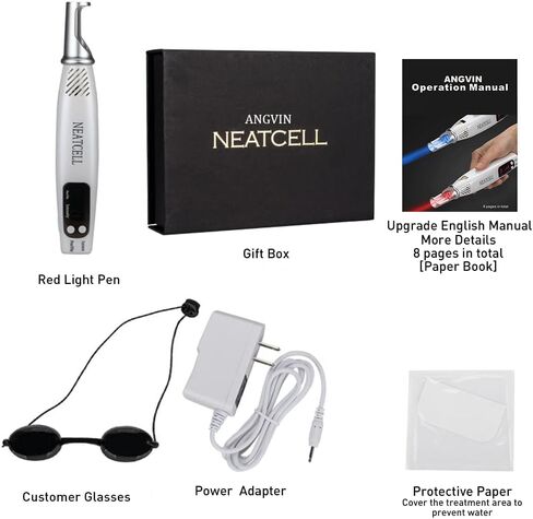 Red Light Pen Device w/US Plug,Customer Glasses,Operation Videos in Kuwait