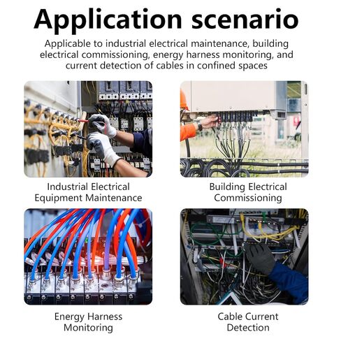 Clamp Meter, AC Electrical Tester with 20-Inch Flexible Clamp,True RMS 6000 Count 10000A AC Current Meter with Backlit & Hold Data, Auto Ranging and More in Kuwait