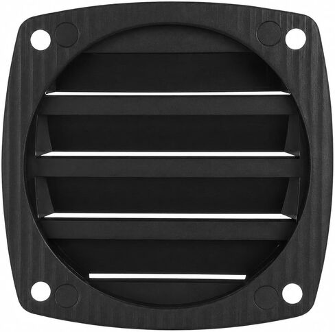 2 Pcs Louvered Vent Boat Cover Vent Louvered Flush Plastic Thru Vents, Marine Boat Vents, 2-3/4", Black, Installation Screws in Saudi Arabia