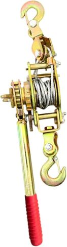 Rope Tensioner Manual Hand Crank Winch Double Hook Cable Puller Carbon Steel Construction Gear System Easy Suitable for Automotive, 1 Ton in Saudi Arabia
