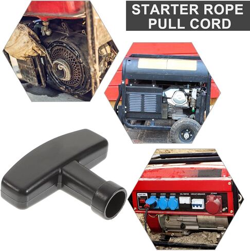 LIFKOME 4 Sets Gas Engine Pull Starter Rope with Handle Grip for Lawn Mower and Chainsaw, Replaceable Nylon Cord, Easy to Install Pull Cord for Recoil Starter in Garden Equipment in Kuwait