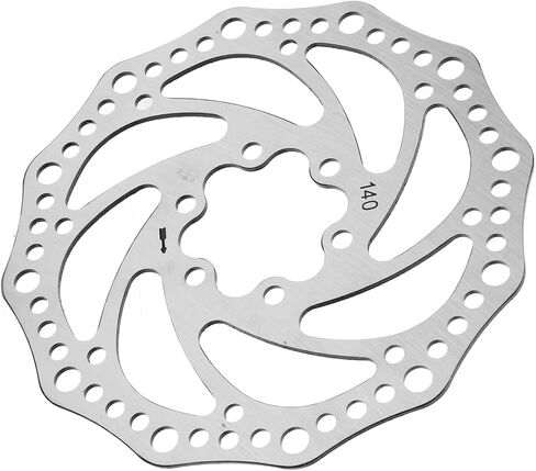 140mm Bike Disc Brake Rotor, Lightweight Steel Hollow Design Bicycle Brake Disc for Replacement Riding, Diameter 140mm in Kuwait