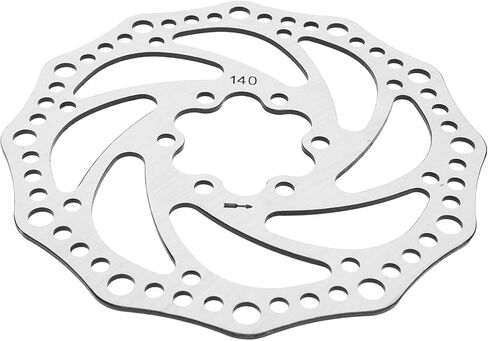 140mm Bike Disc Brake Rotor, Lightweight Steel Hollow Design Bicycle Brake Disc for Replacement Riding, Diameter 140mm in Kuwait