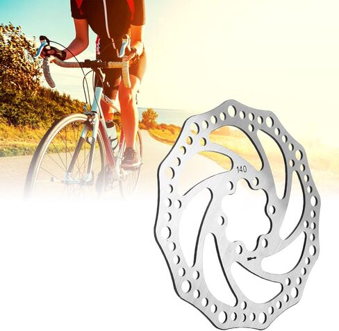 140mm Bike Disc Brake Rotor, Lightweight Steel Hollow Design Bicycle Brake Disc for Replacement Riding, Diameter 140mm in Kuwait