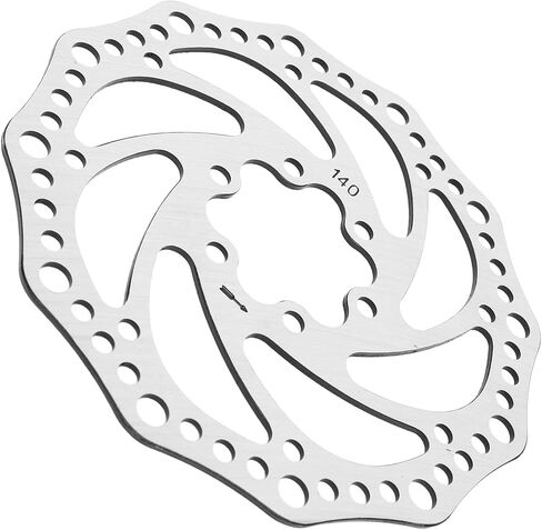 140mm Bike Disc Brake Rotor, Lightweight Steel Hollow Design Bicycle Brake Disc for Replacement Riding, Diameter 140mm in Kuwait
