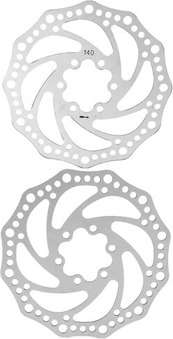 140mm Bike Disc Brake Rotor, Lightweight Steel Hollow Design Bicycle Brake Disc for Replacement Riding, Diameter 140mm in Kuwait