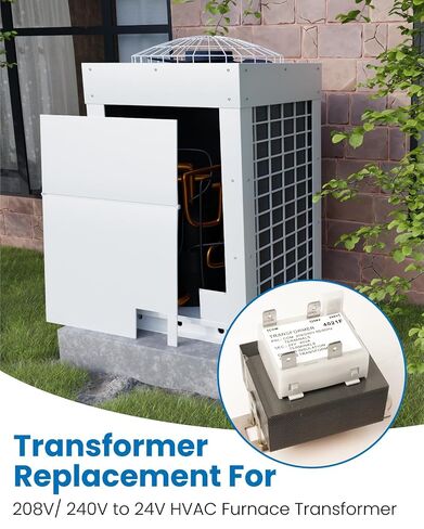 Klarlight 240V to 24V Transformer 0130M00138S, Compatible with Goodman Amana Trane 40VA Furnace Transformer Primary 208/240V Secondary 24V Heater HVAC Replacement Parts Class 2 Control with Foot Mount in Kuwait