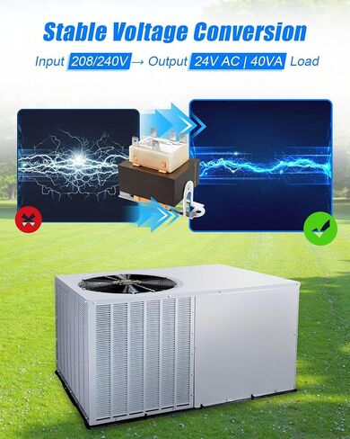 محول HT01CN241 يناسب فرن Carrier Payne Tempstar ICP Arcoaire Heil، استبدال محول HVAC 40VA 1172028 BE28316007، 40VA، 208/240V إلى 24V in Kuwait