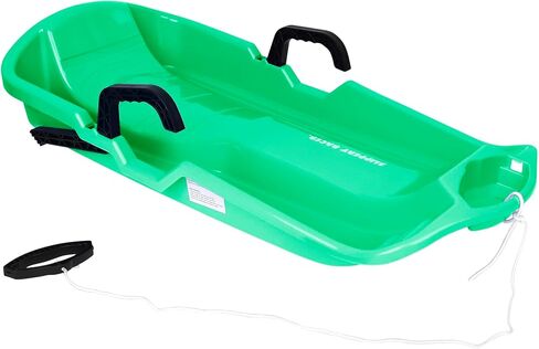 Slippery Racer Downhill Thunder Kids Snow Sled, Green in Kuwait