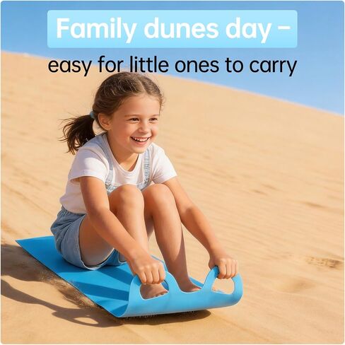 Sand Sleds for Dunes, Sandboard for Sand Slopes, Lightweight Portable for Outdoor Fun, Soft Rounded Edges, Simple to Clean, Long-Lasting, Built for Easy Storage for Dune and Adventures in Kuwait