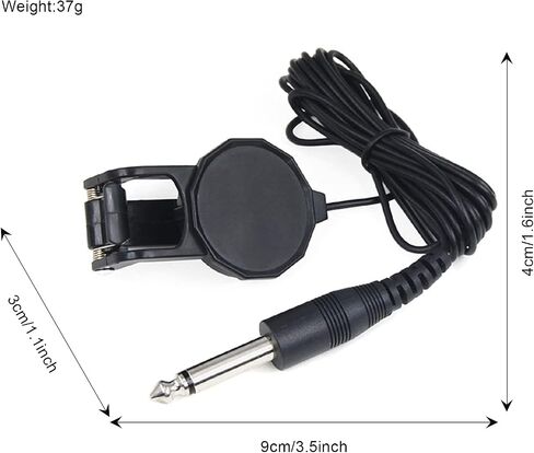 Practical ClampHolder-on-Pickup Microphone-Piezo for Acoustic Guitar Folk Guitar, Stable in Kuwait