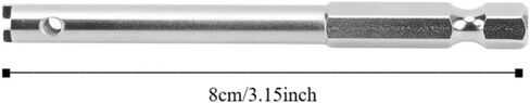Bike Spoke Nipple Tool – Stainless Steel Hex Wrench & Screwdriver Bit with Circlip for Bicycle Wheel Truing, Road/Mountain Bike Repair Kit in Kuwait