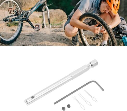 Bike Spoke Nipple Tool – Stainless Steel Hex Wrench & Screwdriver Bit with Circlip for Bicycle Wheel Truing, Road/Mountain Bike Repair Kit in Kuwait