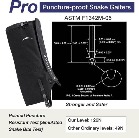 Unigear Snake Gaiters, Puncture-Proof Leg Gaiters, Lightweight, Super Thin, Hunting Gear for Hunting Hiking Farm Working in Kuwait