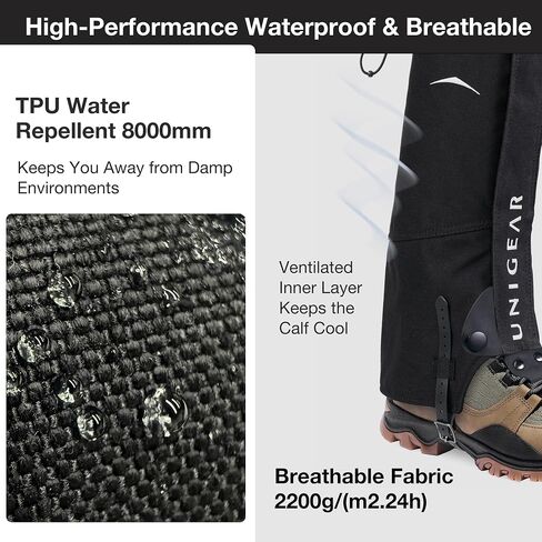 Unigear Snake Gaiters, Puncture-Proof Leg Gaiters, Lightweight, Super Thin, Hunting Gear for Hunting Hiking Farm Working in Kuwait