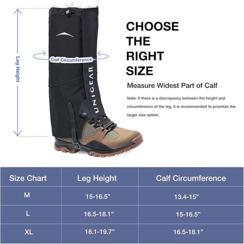 Unigear Snake Gaiters, Puncture-Proof Leg Gaiters, Lightweight, Super Thin, Hunting Gear for Hunting Hiking Farm Working in Kuwait
