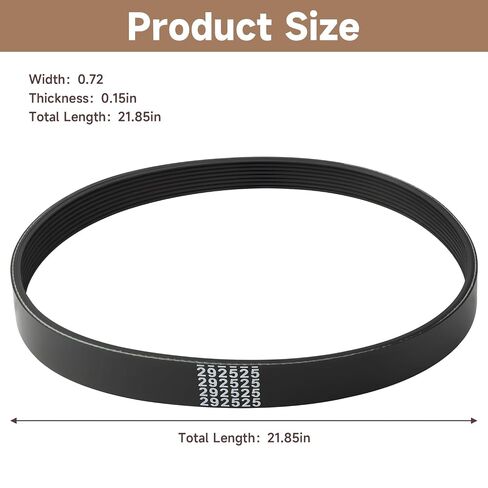 Treadmill Drive Belt Replacement Flexonic Motor Belt Compatible with ProForm Reebok Gold's Gym HealthRider Replace#: 292525 in Kuwait