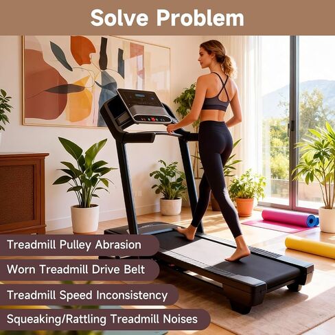Treadmill Drive Belt Replacement Flexonic Motor Belt Compatible with ProForm Reebok Gold's Gym HealthRider Replace#: 292525 in Kuwait