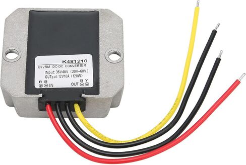 EVGATSAUTO 36V48V إلى 12V 10A 120W DC DC محول تنحي مع IP67 سيليكون ختم حماية التيار الزائد من الجهد الزائد لعرض LED CCTV نظام أمان الكاميرا المعدات الصناعية in Kuwait