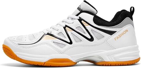 Moodeng Men's Volleyball Shoes Lightweight Non-Slip Indoor Court Shoes with Cushioning Support for Badminton Breathable Gym Shoes in Kuwait