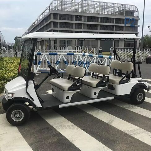 Multi Purpose Electric Golf Cart 6 Wheel Utility Electric Golf Carts for Adults with Storage Box Practical Transport Vehicle for Farm Warehouse Community Work in Kuwait