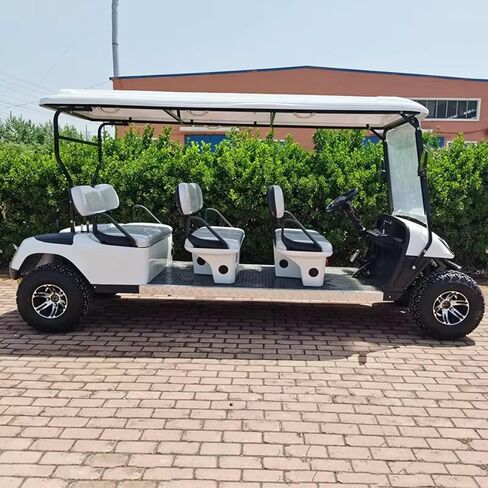 Multi Purpose Electric Golf Cart 6 Wheel Utility Electric Golf Carts for Adults with Storage Box Practical Transport Vehicle for Farm Warehouse Community Work in Kuwait