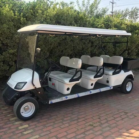 Multi Purpose Electric Golf Cart 6 Wheel Utility Electric Golf Carts for Adults with Storage Box Practical Transport Vehicle for Farm Warehouse Community Work in Kuwait