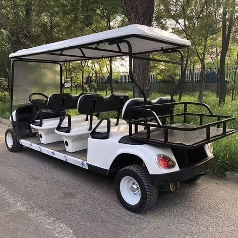 Multi Purpose Electric Golf Cart 6 Wheel Utility Electric Golf Carts for Adults with Storage Box Practical Transport Vehicle for Farm Warehouse Community Work in Kuwait
