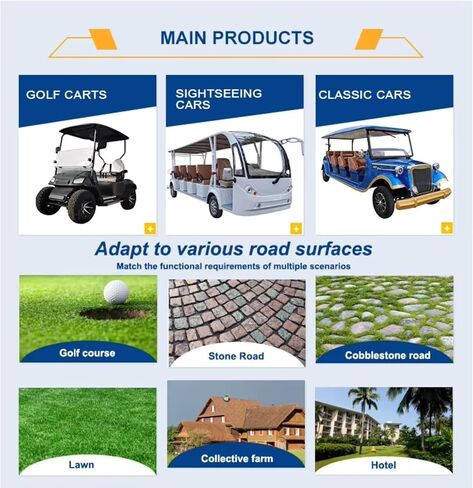 Multi Purpose Electric Golf Cart 6 Wheel Utility Electric Golf Carts for Adults with Storage Box Practical Transport Vehicle for Farm Warehouse Community Work in Kuwait