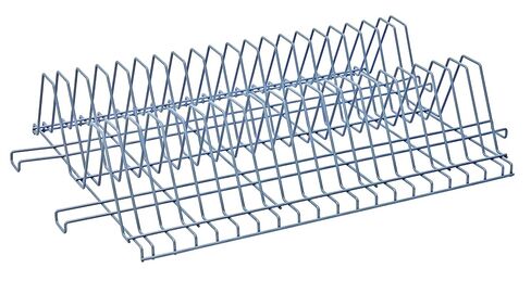 Quantum Storage Systems TDR24481GY Cutting Board and Tray Drying Rack, 48" W x 24" D, Carbon Steel, Epoxy Coated, Gray, NSF in Kuwait
