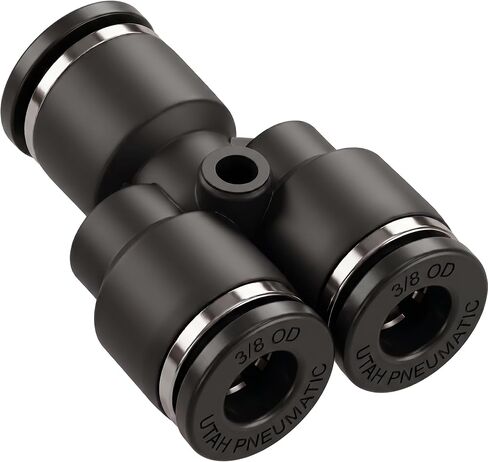 4mm Push to Connect Air Line Union Y Splitter Fittings 3 Way 10 Pack | 3 way union y coupler instant pushlock composite pneumatic air tube fittings disconnect adapter quick connect mechanism in Kuwait