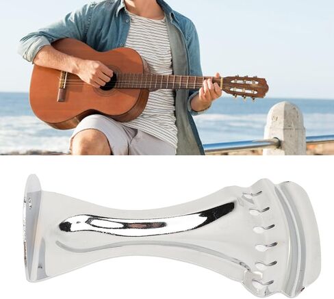 Guitar Tailpiece Zinc Alloy Replacement for 6 String Resonator Guitar, Electric Guitar Bridge Tailpiece with Mounting Screws in Kuwait