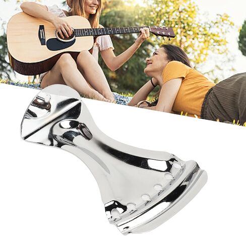 Guitar Tailpiece Zinc Alloy Replacement for 6 String Resonator Guitar, Electric Guitar Bridge Tailpiece with Mounting Screws in Kuwait