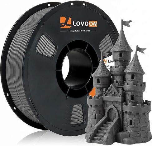 LOVOON 2 كجم خيوط PLA باللونين الأبيض والأسود 1.75 مم، دقة أبعاد خيوط الطابعة ثلاثية الأبعاد +/- 0.02 مم، خيوط طباعة ثلاثية الأبعاد ملفوفة بدقة، تناسب معظم طابعات FDM ثلاثية الأبعاد، بكرة 1 كجم (2.2 رطل) × 2 in Kuwait